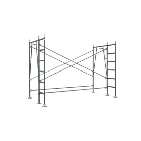Snap on walk thru scaffolding with ladder