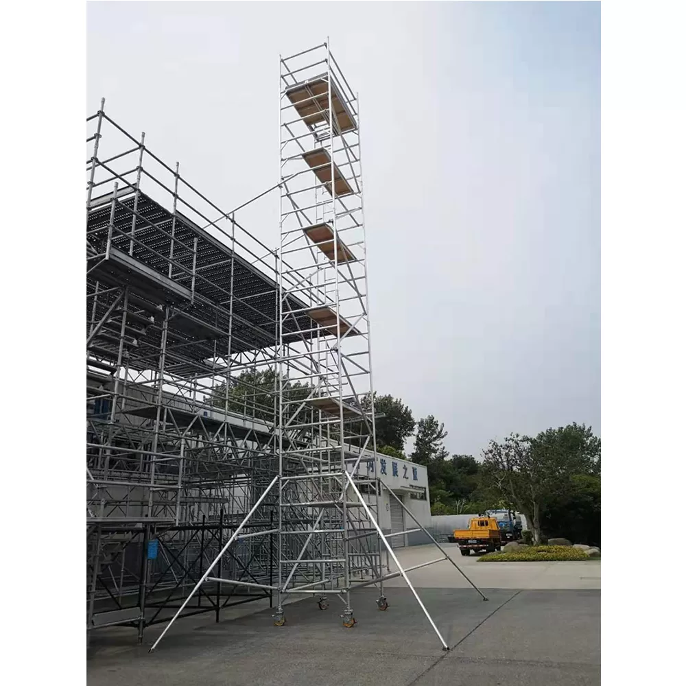 Aluminum scaffolding tower