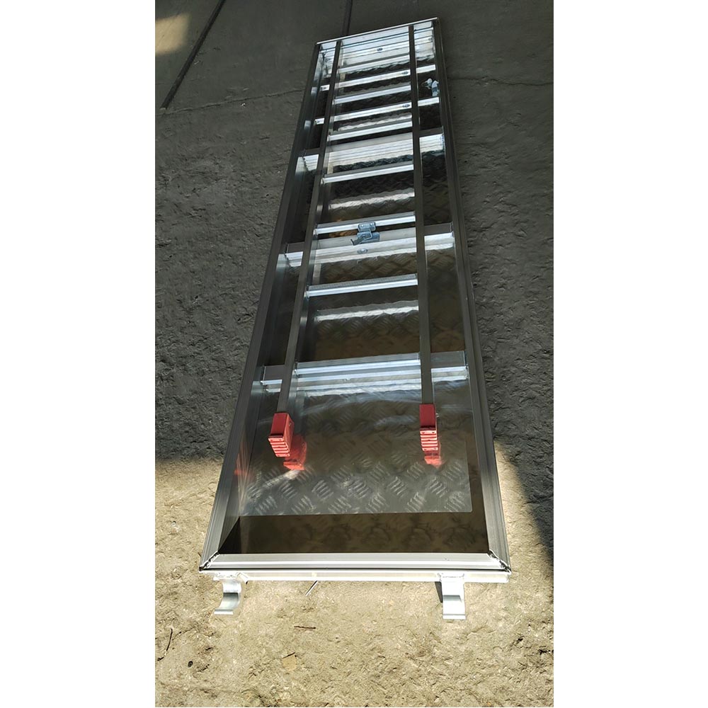 All aluminum plank with trapdoor and ladder
