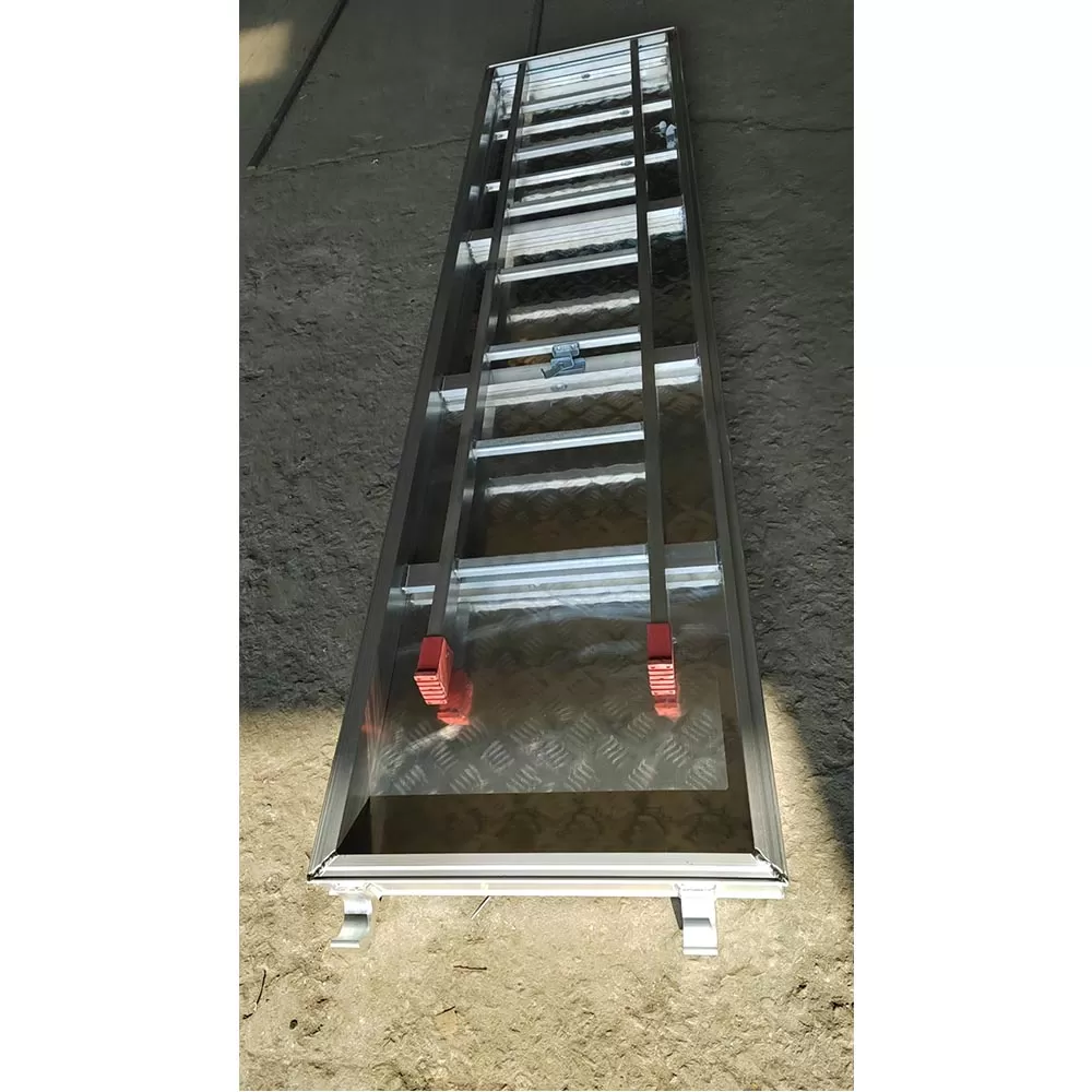 All aluminum plank with trapdoor and ladder