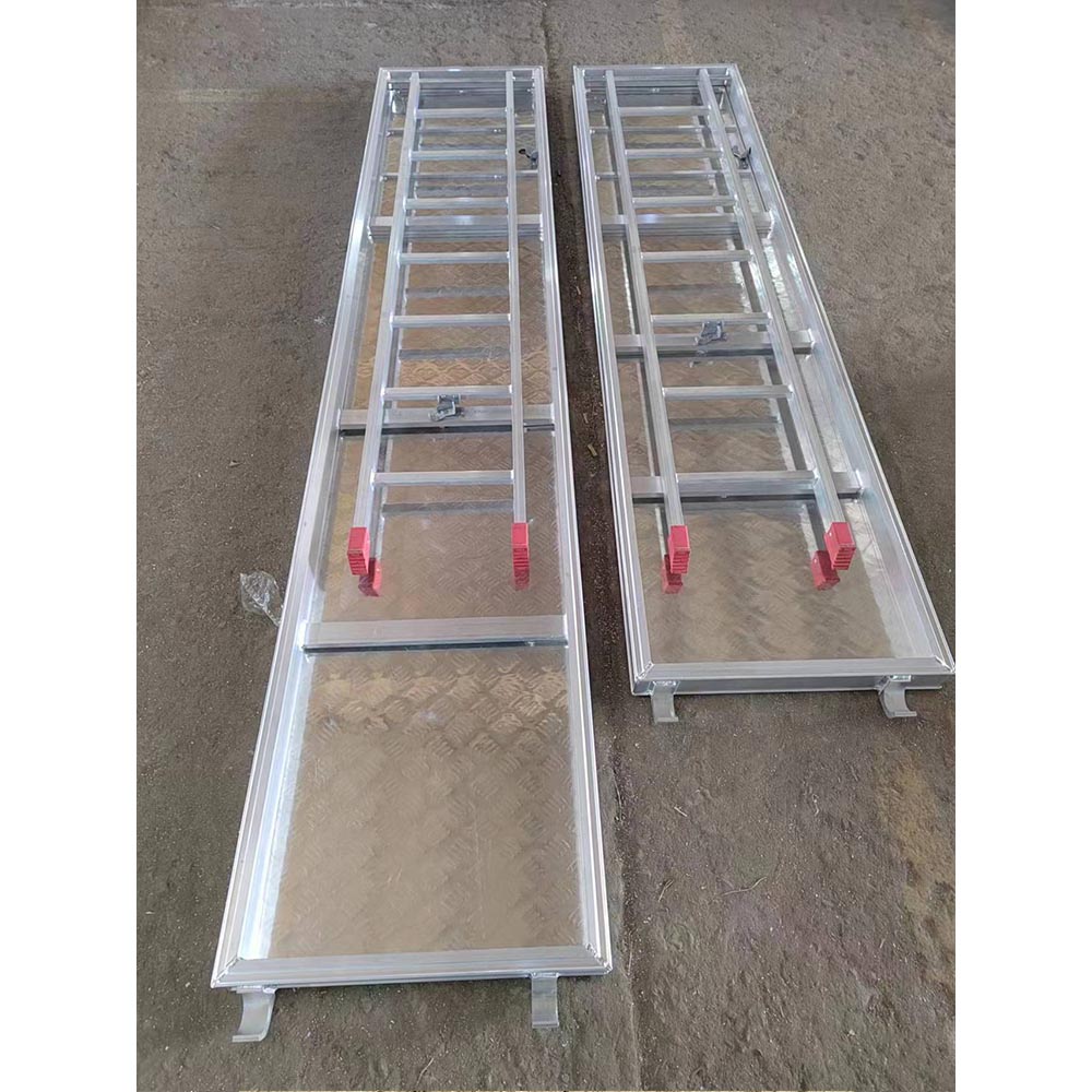 All aluminum plank with trapdoor and ladder