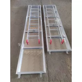 All aluminum plank with trapdoor and ladder